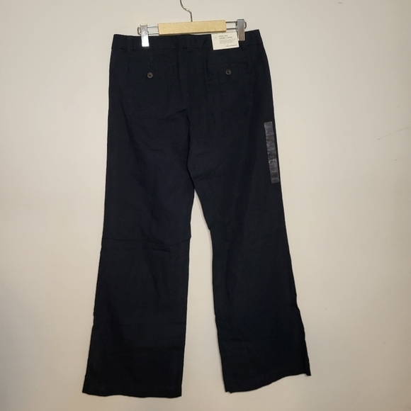 GAP Dark Blue Wide Leg Cotton Pant Size 8 - Picture 4 of 11